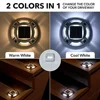Solar Outdoor Driveway Lights 12 Pack Deck Dock Waterproof Markers Step Garden Patio 2 Color Modes LED Beads Rustproof Aluminum 2