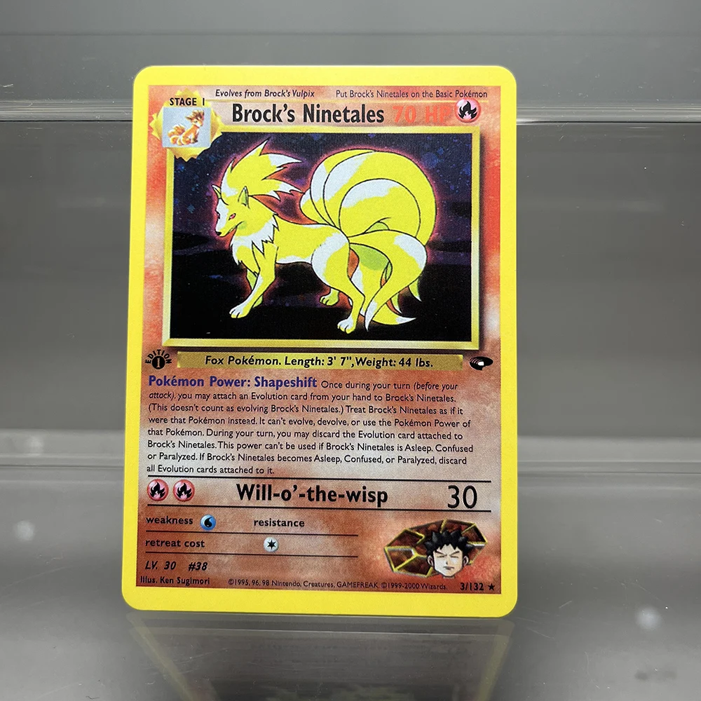 PKM Proxy Cards Classic 1996 1. Auflage Mewtwo Gyarados Alakazam Cards Collection PTCG Neo Genesis Folienkarte – Detail 8