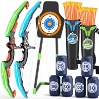 Bow And Arrows For Children Kids Archery Bow Practice Recurve Bow Outdoor Sports Game Hunting Shooting Toy Boys Gift Bow Kit Set 1