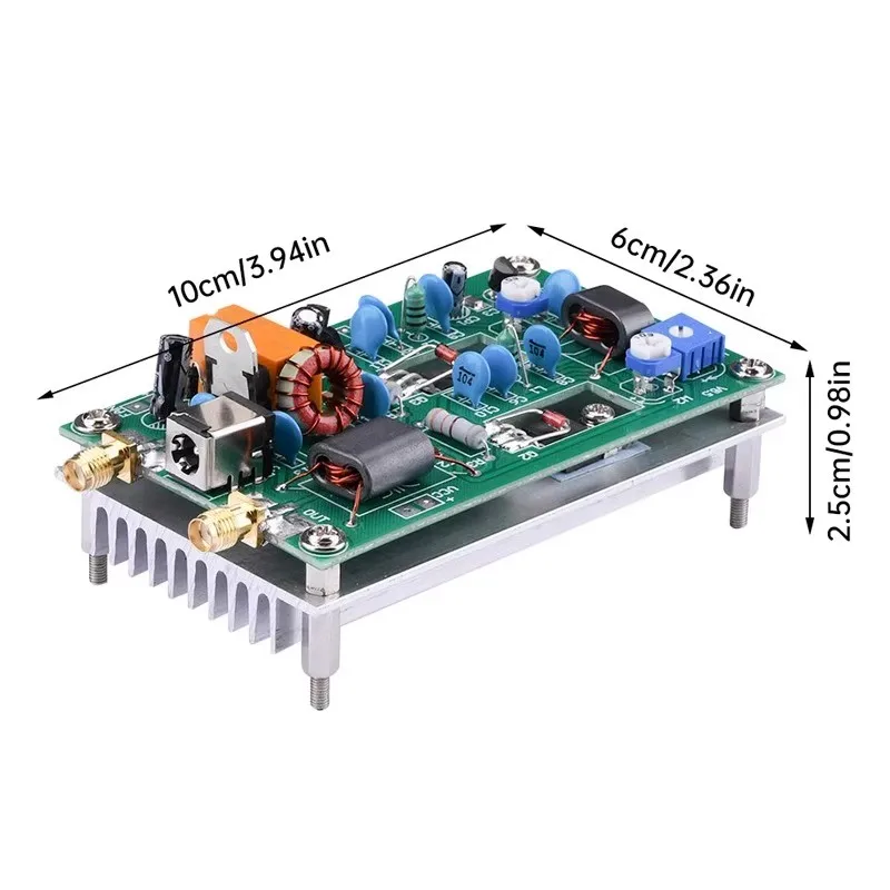 3-28MHz 30W 단파 RF 전력 증폭기 보드 CW SSB 리니어 RF AMP 고주파 단파 라디오 방송국 7MHz 13.56MHz RFID 신호