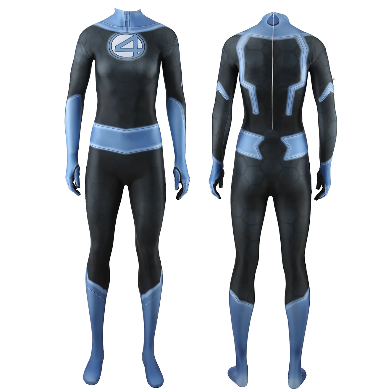 Marvel-Inspired Invisible Woman (Susan Storm) Spandex Bodysuit Cosplay Costume for Women