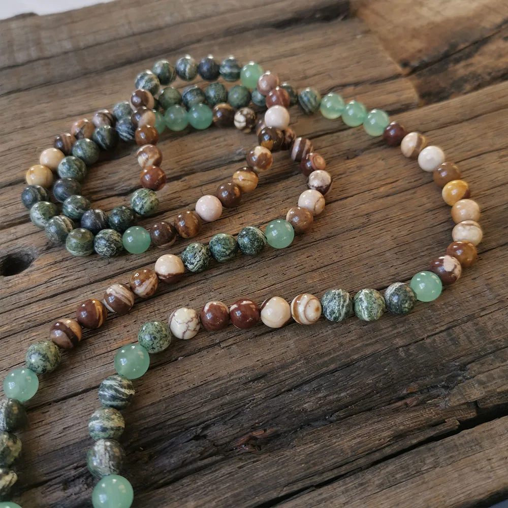 8mm Jade Pendant,Green Aventurine Stone Beads,Green Zebra Jasper Prayer Bracelet,Optimism Necklace Jewelry,Meditation Beads