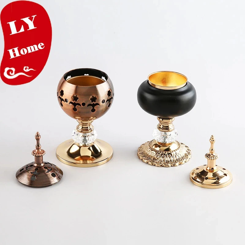 Metal Incense Burner Arabian Islamic Style Mini Coal Burner Bakhoor