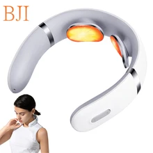 

Electric Neck Massager Heating Pulse EMS Massager Pain Relief Tool Kneading Massager Neck Relaxation Physiotherapy Health Care