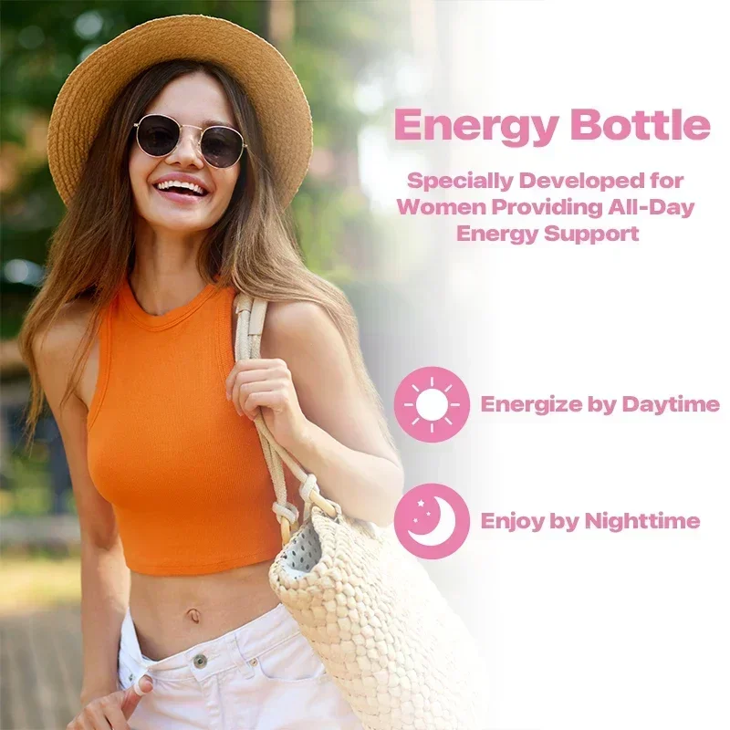 Women's Energy Supplement Supports The Immune System Boosts Energy Improves Mood and Balances Hormones 120 Capsules