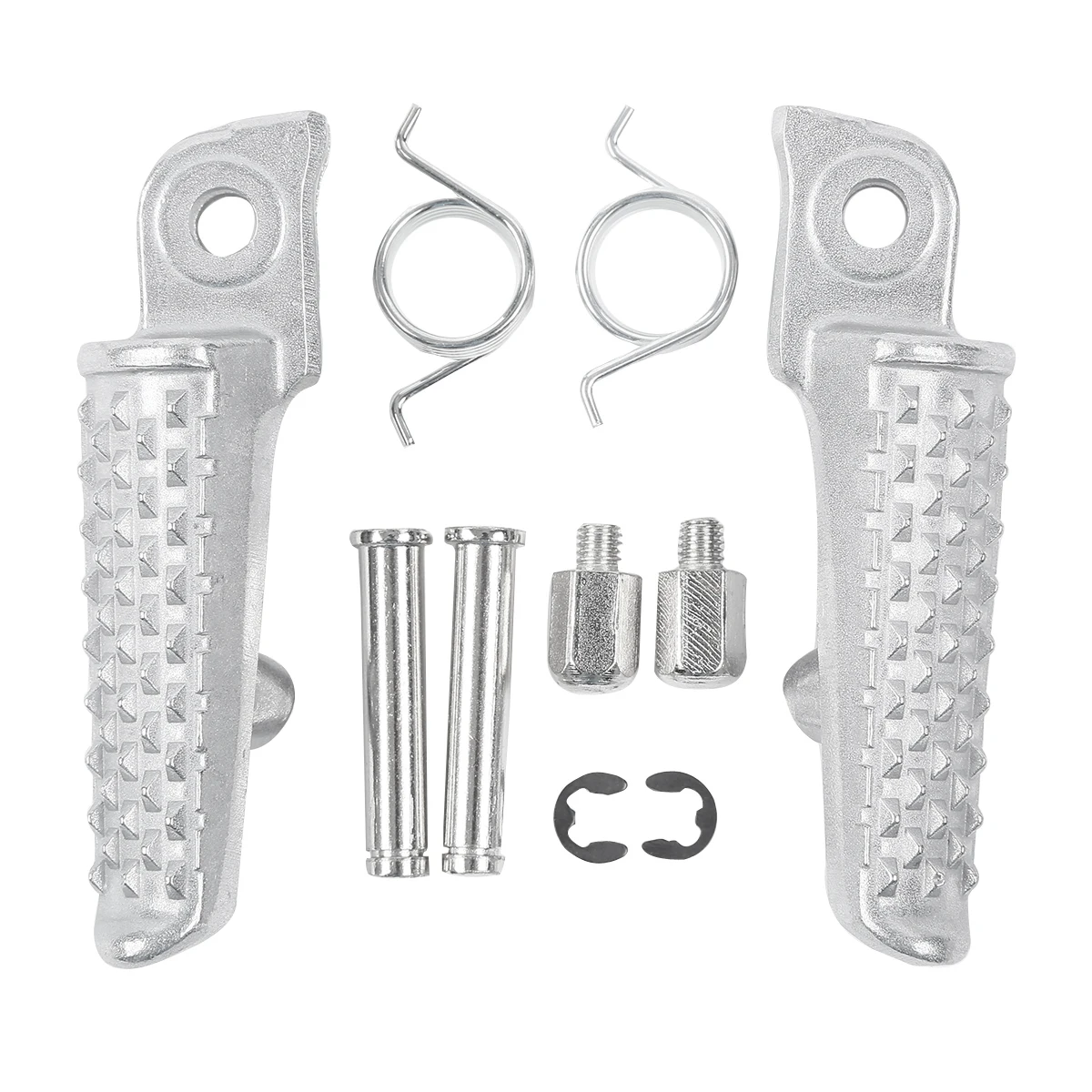 Motorcycle Front Footrest Foot Pegs Bracket Set For HONDA CBR1000RR 2008-2015,black/silver,motorcycle accessories,motorcycle footrests