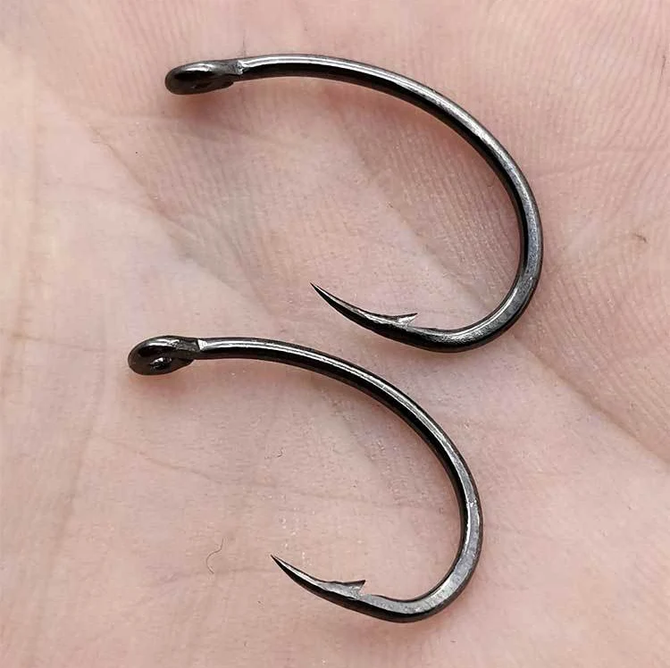 50PCSPTFECoatingCarpFishingHookJigHeadYnCarpHooksHighCarbon