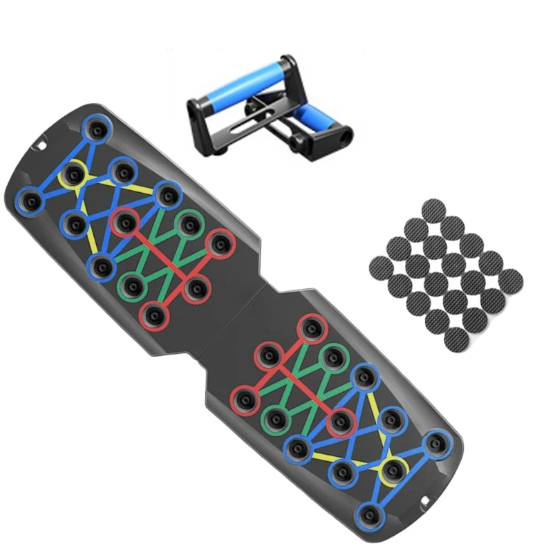 Push Up Boards, Foldable Multifunctional Fitness Push Up Bar Chest Muscle Exercise Homeworkout Equipment Pushup Board