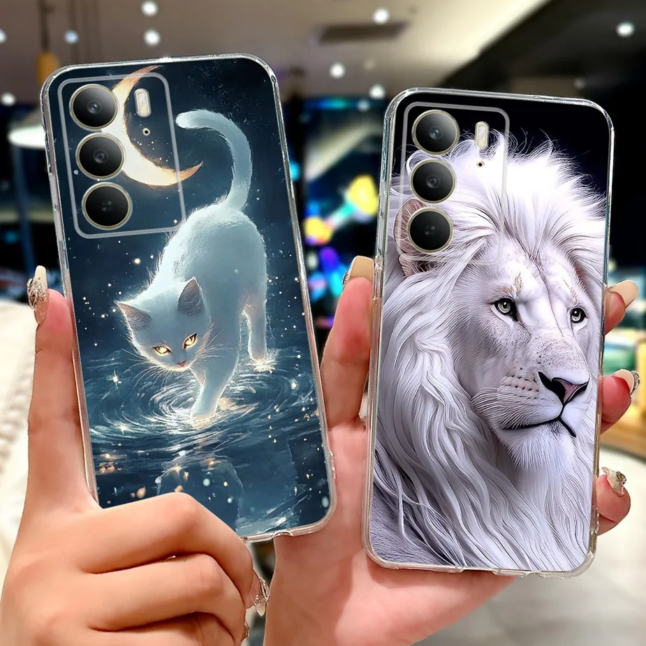 Stylish Painted Soft Silicone Phone Case - Back Cover Bags for Smartphone Protection