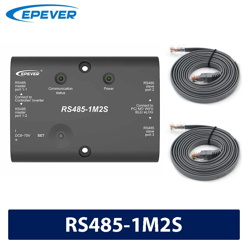 Epever-estender Módulo de Extensão Porto de Comunicação de Epever Controlador Solar e Inversor Acessório Rs4851m2s Rs485