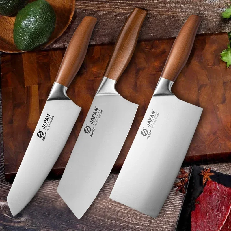 Bfonder Juego de cuchillos de cocina con caja de madera, juego de 4  cuchillos de chef profesionales para adornar el pan, juegos de cuchillos  japoneses