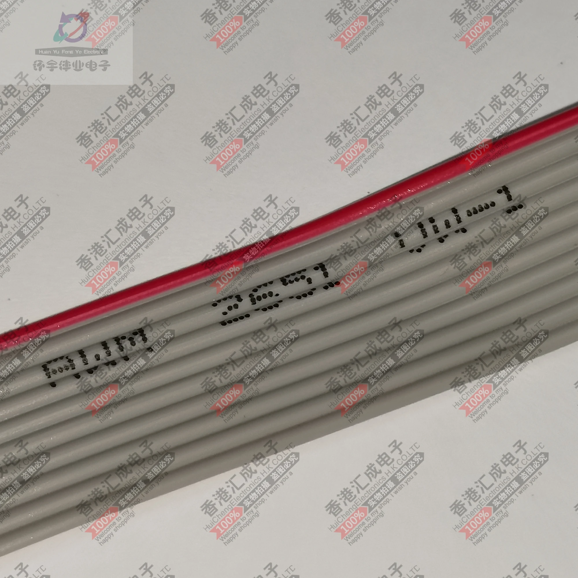 

Серая плоская проволока 2,54 мм Шаг FC ОБЖИМНАЯ головка 10P серый гибкий плоский провод красный край 1,27 шаг провода новый оригинальный