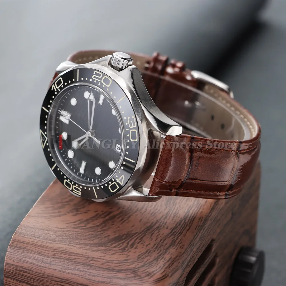Deluxe Leather Watch Strap for Men & Women - Black & Brown Soft Bracelet