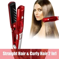 Hot Selling Portable Hair Straightener Comb Ceramic Professional Salon Flat Irons New Design Steam Hair Straightener 1