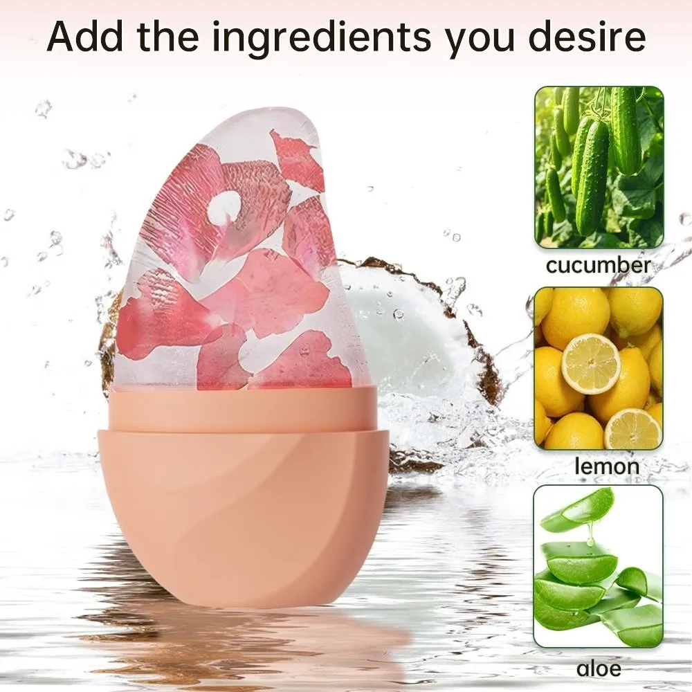 Silicone Ice Face Roller Reusable Beauty Skin Care Tools Ice Roller for Face Leak-Proof Face Lifting Ice Mold