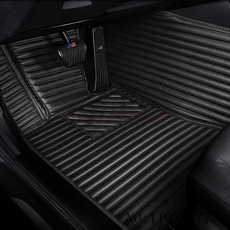 

Custom Luxury Stripes 5D Car Floor Mat for BMW X3 E83 2003-2010 F25 2011-2017 G01 2018-2023 Interior Accessories Carpet