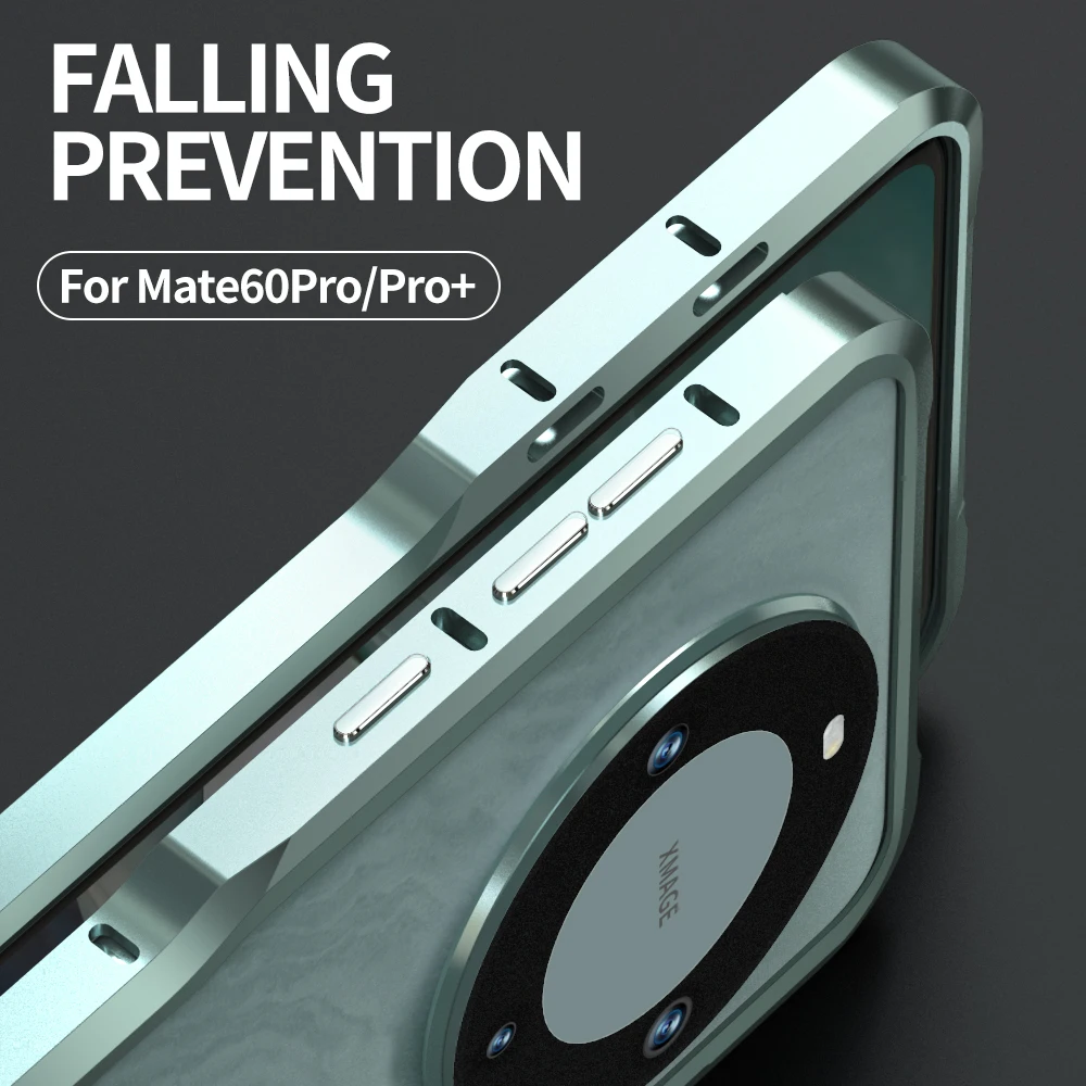 Matching Dual Colors Metal Frame For Huawei Mate 60 Pro Mate60 Pro Mate 60Pro Anti fall Aluminum Alloy Bumper Case Cover