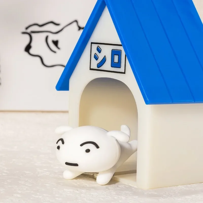 Wall White Dog Key Holder Creative Doghouse Car Key Storage Rack Shiro Puppy Keychain Shelf House Decoration Entrance Organizer 5