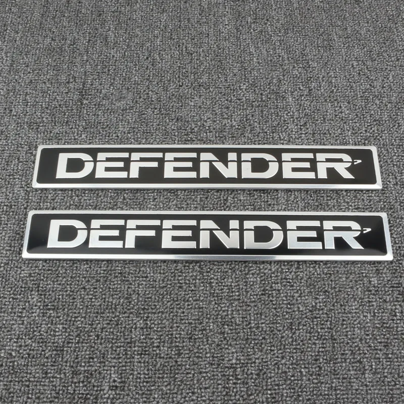 3D Alluminio Porta Auto Emblema Tronco Decalcomania Adesivo Per Range Rover Land Rover 110 90 Td5 L663 Defender Logo Badge Accessori