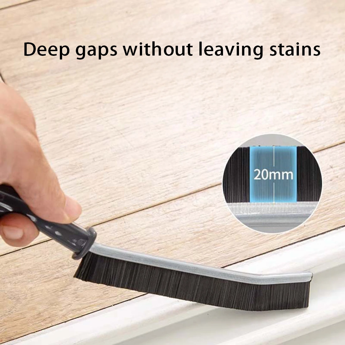 Household Gap Cleaning Brush Durable Grout Hard Bristle Long Handle Cleaner Brush for Tile Joints Dead Angle Shower Floor Lines 2