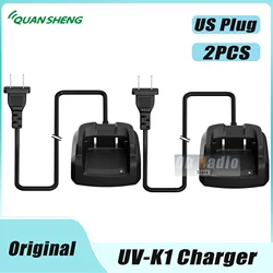 Quansheng Universal Desktop Fast Charger with Multi - Plug Options (2PCS - US Plug)