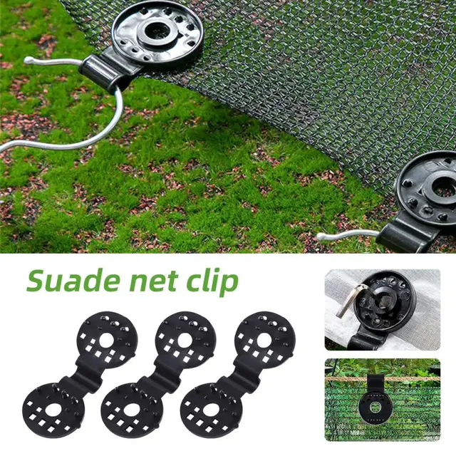 5/10Db Napsütéses Nettó Klip Üvegházhatású Árnyékoló Ruhák Rögzítse A Bilincset Műanyag Grommet Kerítés Hálószálak Hook Kerti Szerszám