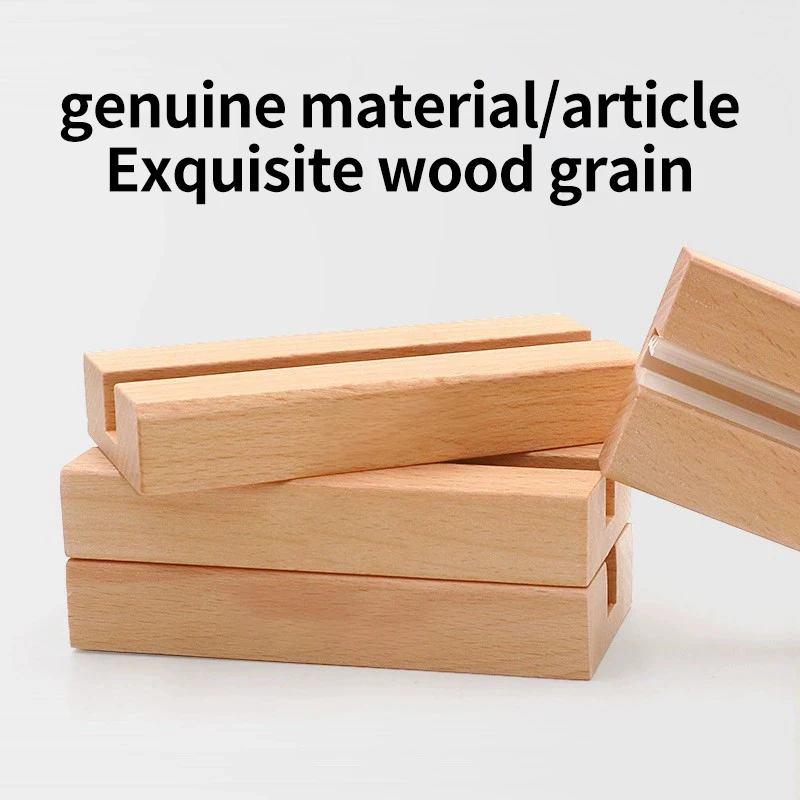 Suitable For A4/A5/A6 Panel Matural Wood Name Note Clip Photo Clip Business Card Clip Desktop Message Clip 6
