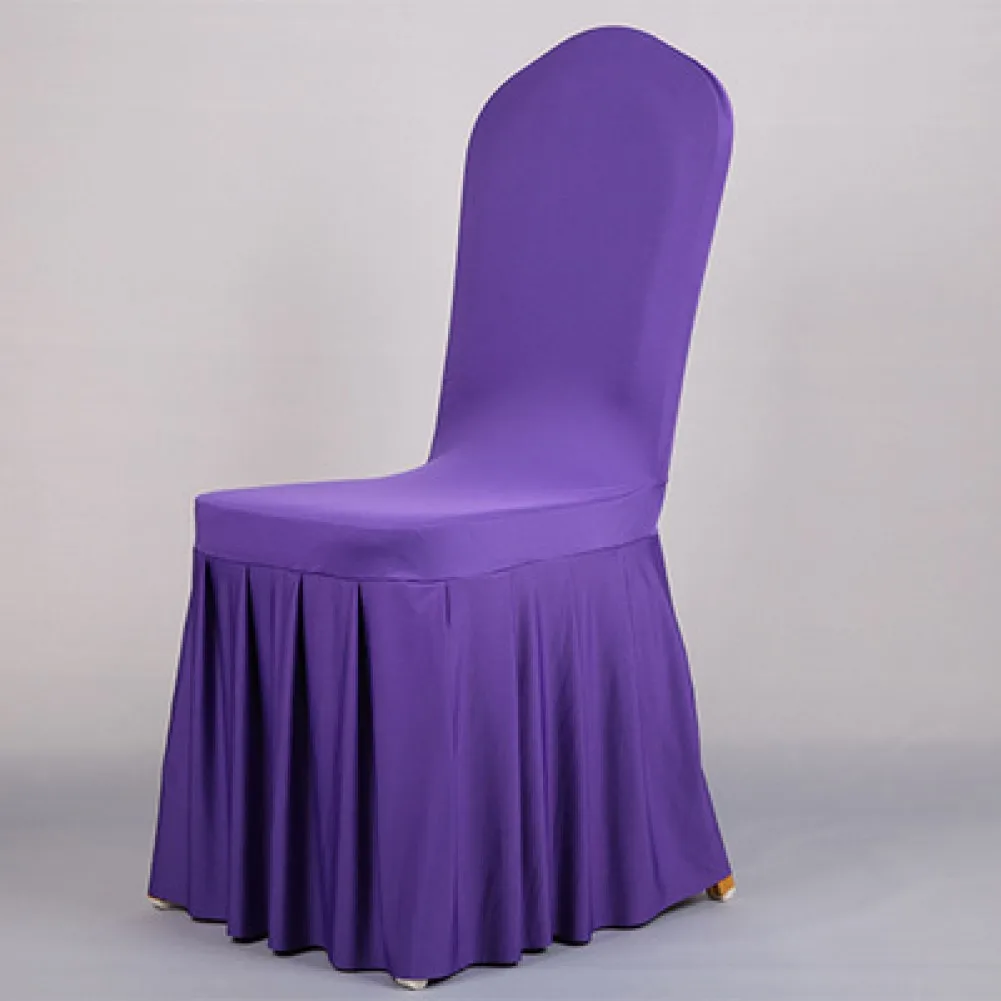 

Hotel Style Banquet Chair Cover Oxford Skirt Chair Cover Soft Comfortable Wrinkle-resistant Stretchable Spandex For Weddings