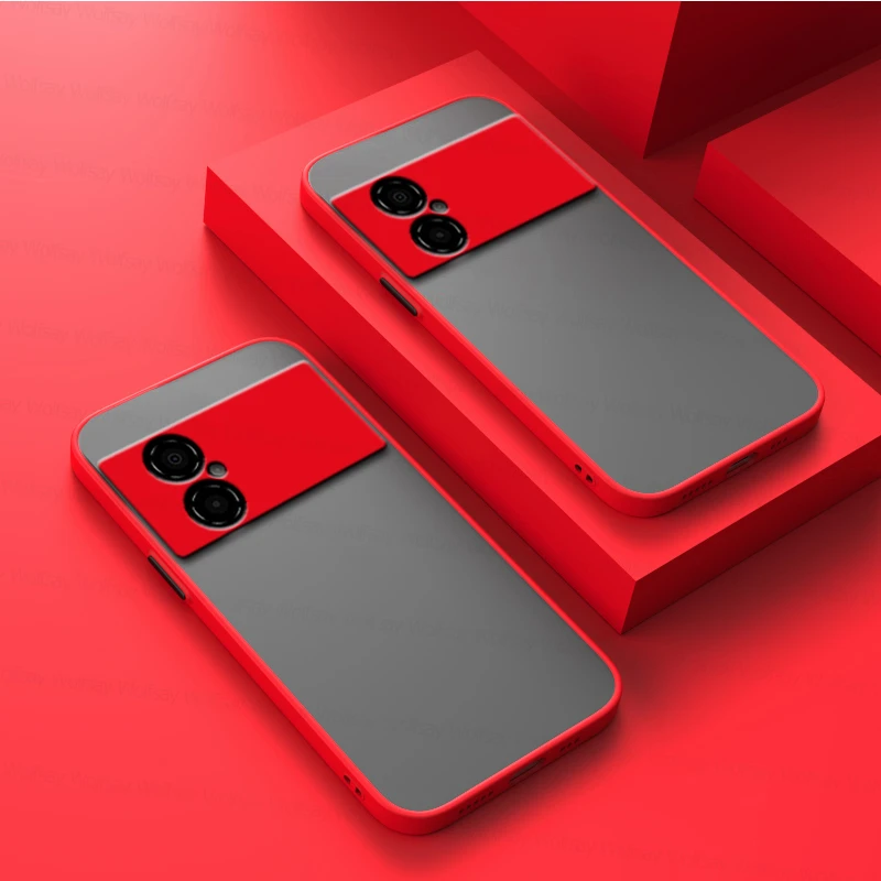 Matte PC Abdeckung Für Xiaomi Poco M4 5G Fall Xiaomi Poco M3 M4 Pro 4G 5G Abdeckung stoßfest TPU Schutzhülle Telefon Zurück Fall Po_voghion.com