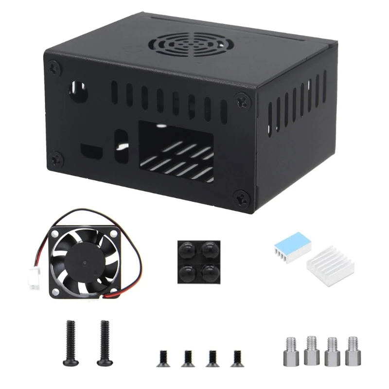 Custodia In Metallo Con Sistema Raffreddamento 3010 Dissipatori Calore Per Ventole Per Scheda Pc Orange Zero3 Mini