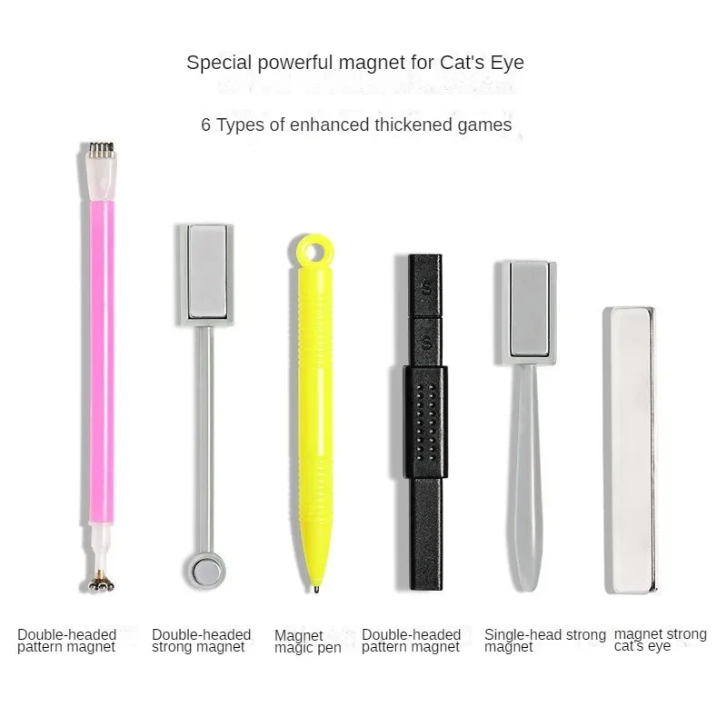 Nail Cat Eye Magnet Thickened Multifunctional Strong Magnetic Double Head Fancy 3D Cat Eye Effect