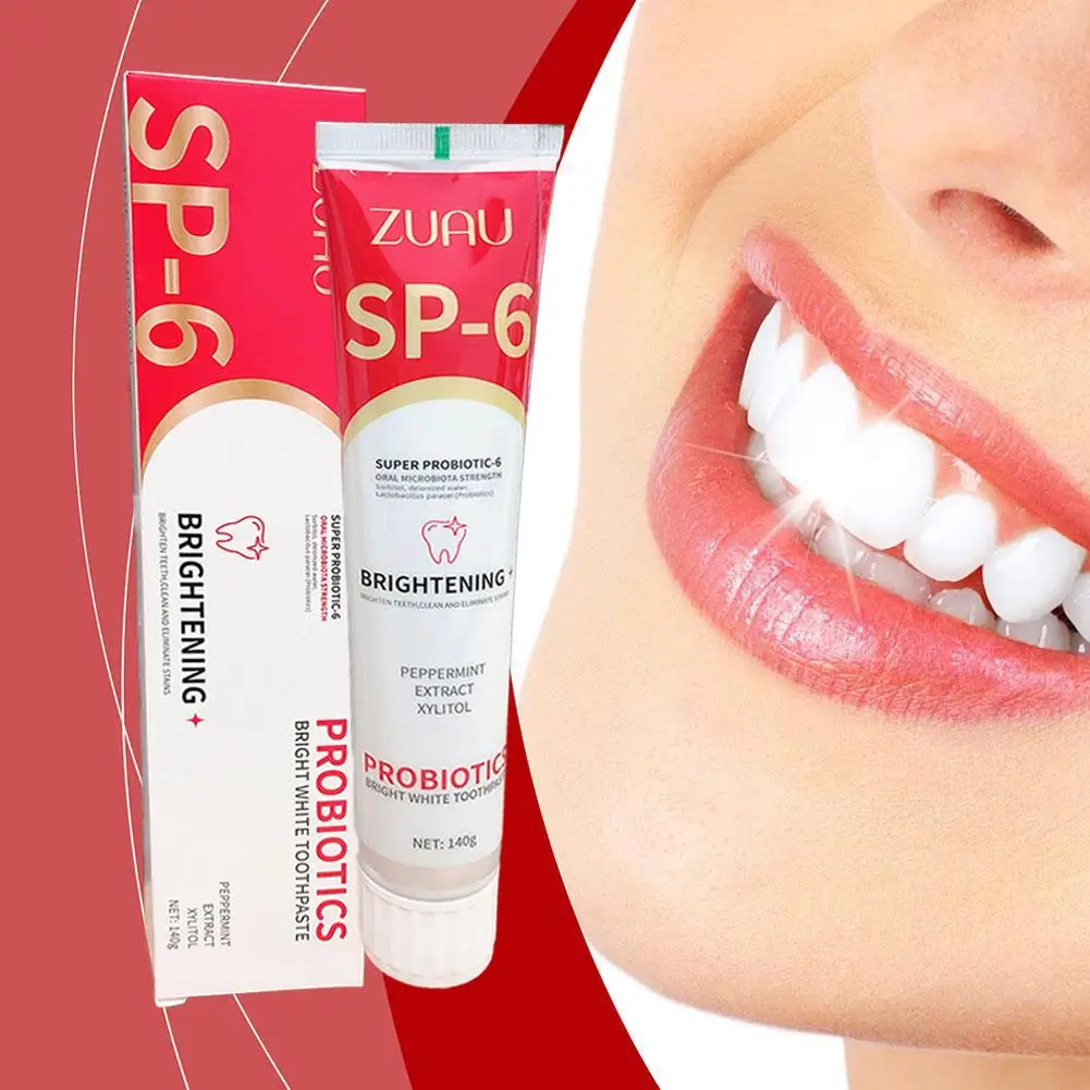 Teeth Whitening Product Teeth Whitening Essence Teeth Health Product Probiotic Toothpaste SP-6 Whitening Tooth Remove Plaque Stains Teeth Whitener Oral Hygiene Clean Fresh Breath 120g/140g