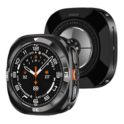 Premium Aluminum Alloy Protective Watch Case - Shockproof Frame Cover, Available in 4 Colors for 47MM (Black and white)