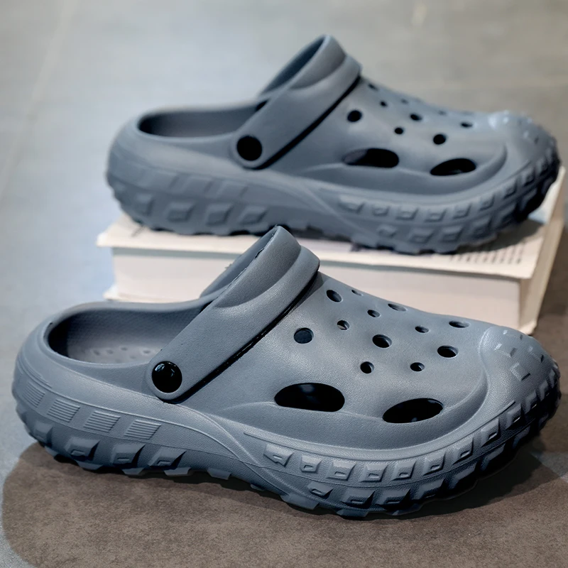 Summer Men Slipper Thick Sole Clogs Beach Indoor House Shoes Non-slip Sports Sandals sports shoes sports slippers summer sandals