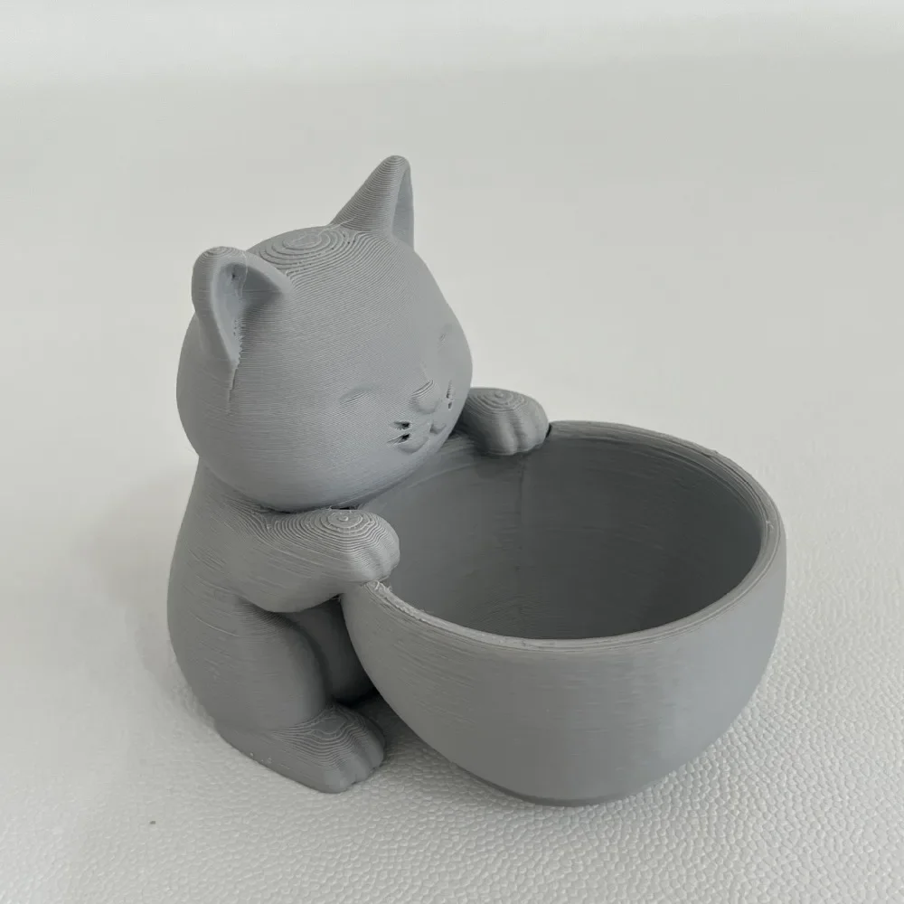 Cat-Shaped Succulent Planter with Drainage Holes - Unique Mini Flowerpot Decor