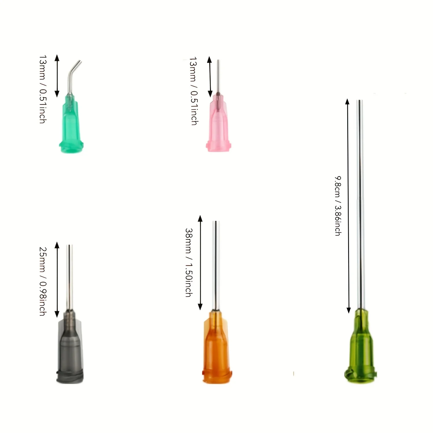 Glue Applicator Syringe with Blunt Tip Needle and Cap, for Liquid, Glue, Ink, Perfume, Lip Gloss Making 3