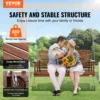 VEVOR Outdoor Porch Swing 5ft  Wooden Patio Bench Swing Garden Heavy Duty Swing Chair with Hanging Chains Upgraded 880lbs Load 2