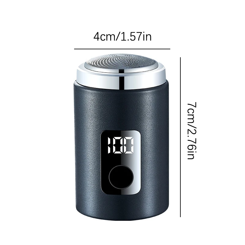 Mini Men Electric Shaver With Power Display Screen Portable Business Trips Beard Trimmer USB Rechargeable Shaver TypeC Charging electric shaver beard trimmer