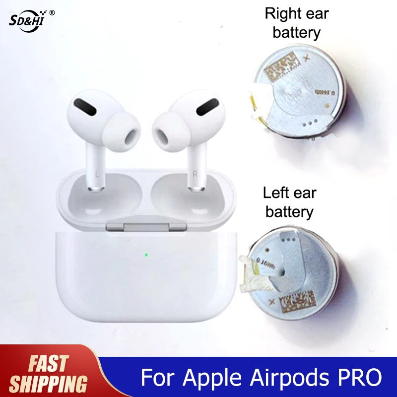 1Pair Replace Battery For Apple Airpods PRO A2084 A2083 Airpods Pro Air Pods Pro Batteries Power