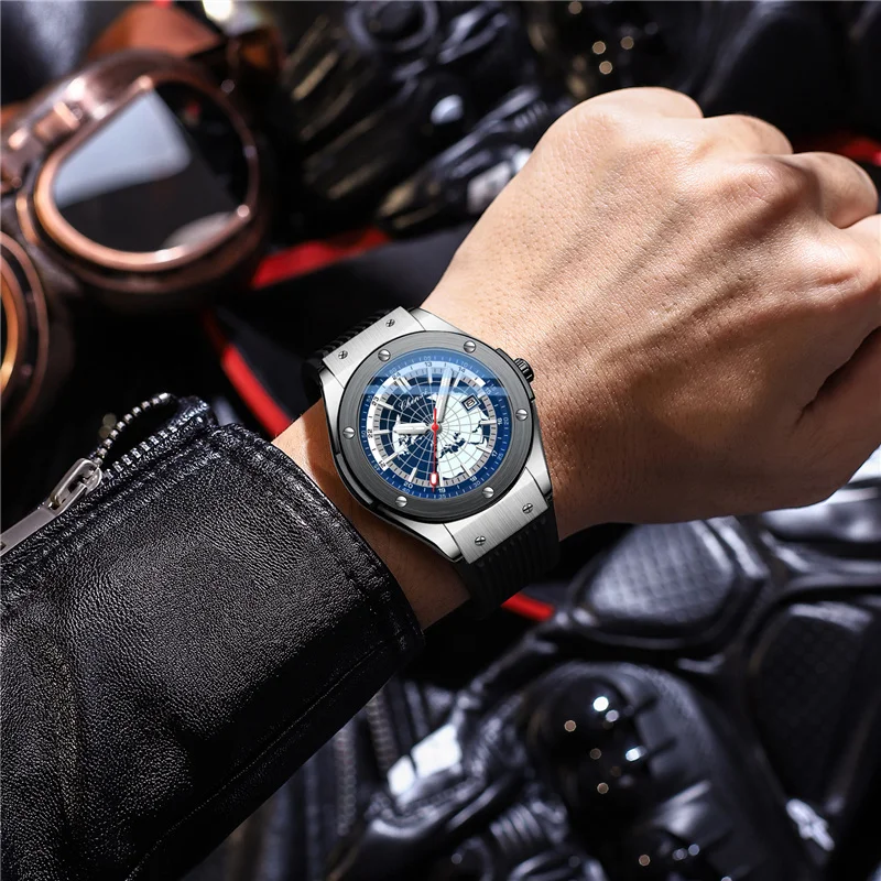 CHENXI Luxury Waterproof Military-Style Men's Fashion Wristwatch