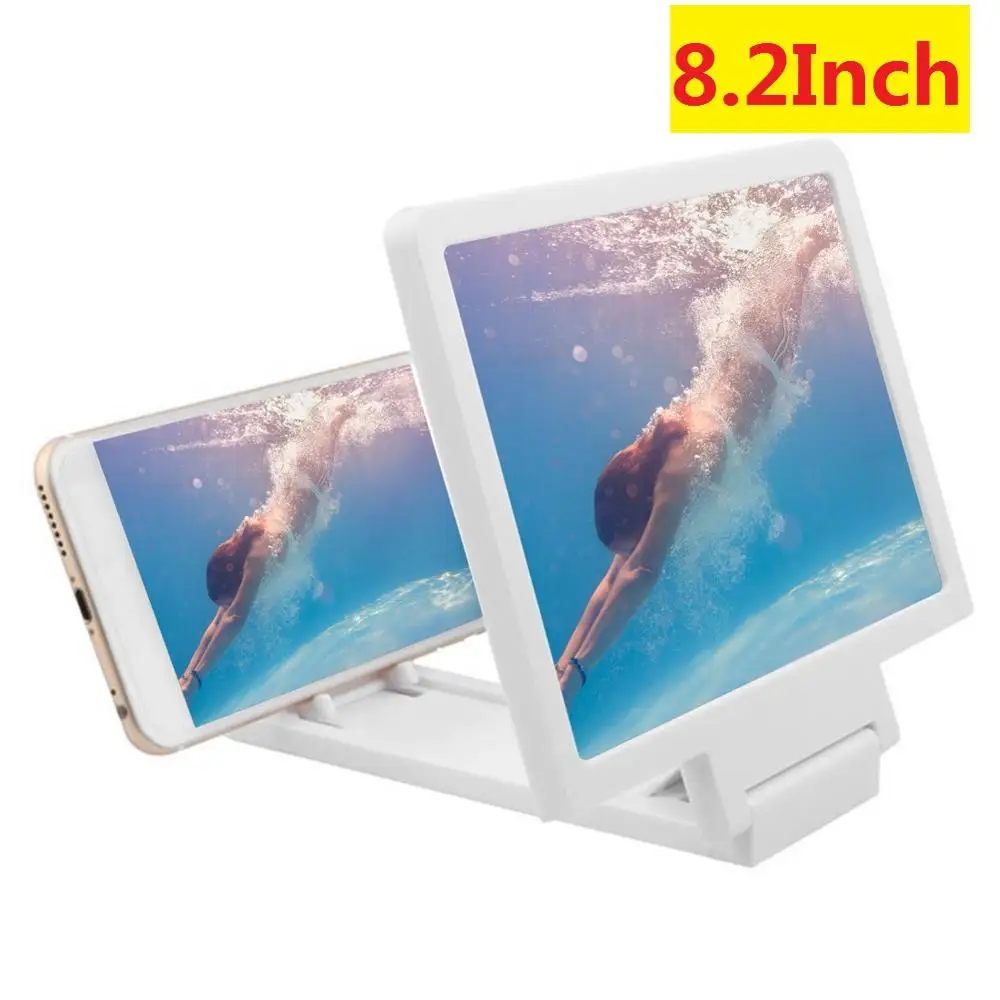 12 Inch 3D Mobile Phone Screen Magnifier HD Video Amplifier Stand Bracket with Movie Game Live Magnifying Folding  Holder wooden mobile stand Holders & Stands