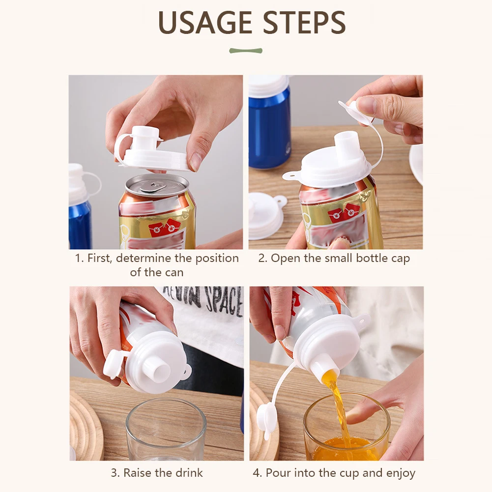 Soda Can Beverage Dust Cover Leakproof Fresh-Keeping Covers Reusable Soda/Beer/Juices Savers Lids Covers For Home Travel Camping