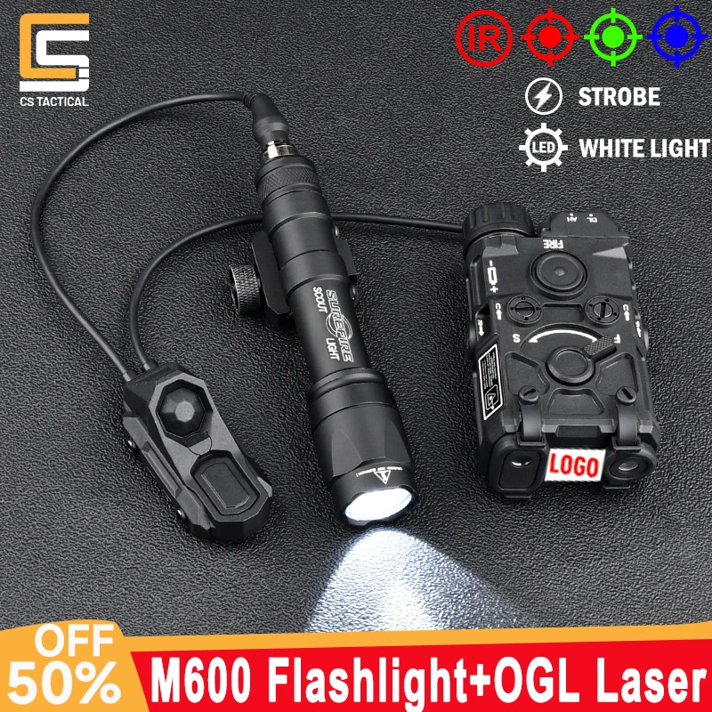 

Tactical Nylon Plastic OGL Red Blue Green IR Strobe Laser Surefir M600 Flashlight AXON Pressure Switch Hunting Airsoft Accessory