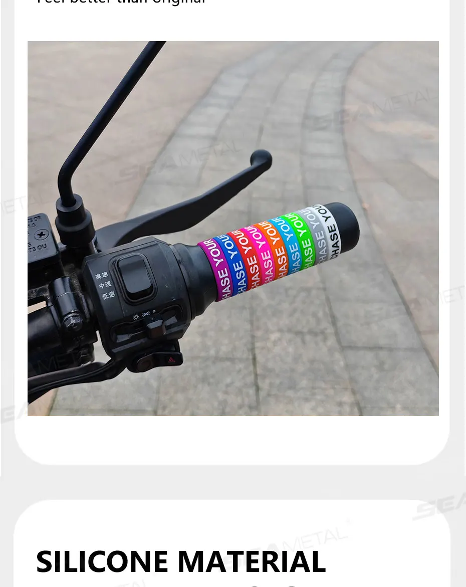 BLALION Motorrad-Lenker Anti-Rutsch O-Ringe DIY Bunte Silikon-Griffabdeckung Angelruten-Griff Rutschfester Dekor 30mm – Detail 7
