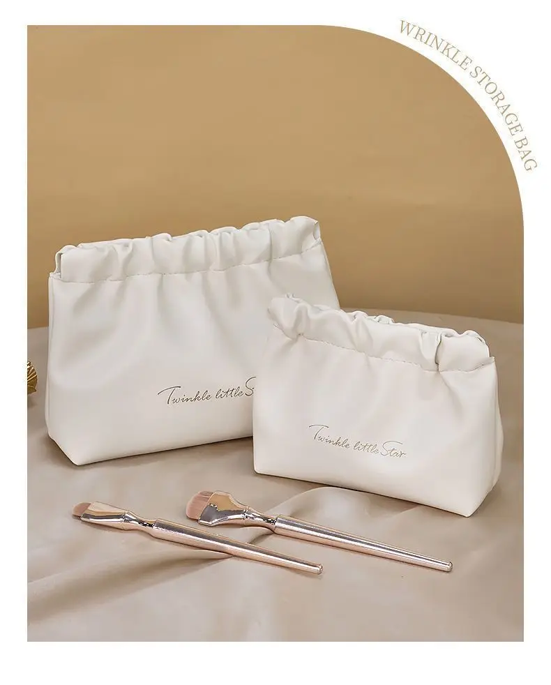 Kosmetiktasche, Make-up-Aufbewahrungstasche, Lippenstift-Aufbewahrungstasche, Tragbare Weiche Seidige Leder-Etui, Einfache Kleine Tasche – Detail 4