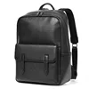 High Quality Genuine Leather Men's Backpack Large Capacity Laptop Bag School Backpack Male Shoulder Bag Leather Travel Backpacks 2