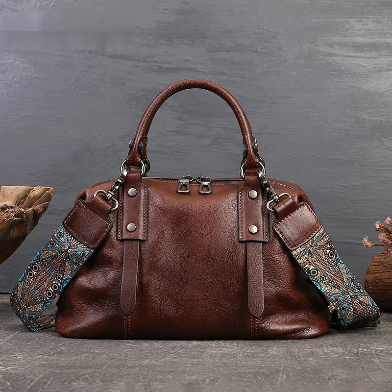 

Genuine Leather Shoulder Bags For Women Handbags New Vintage Lady Handbag Casual Tote