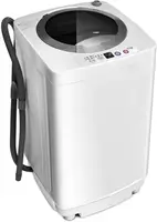 Portable Washing Machine, Full Automatic Washer and Dryer Combo, with Built-in Pump Drain 8 LBS Capacity Compact Laundry Washer 1