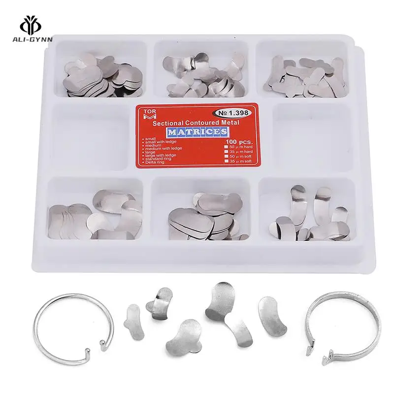 100Pcs/Pack Dental Metal Matrices Dental Metal Matrices