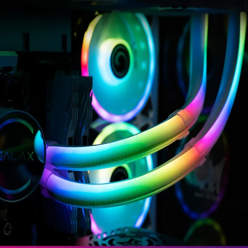 Ezdiy-fab Shenguang Água Tubo de Refrigeração 5v Argb 3pin Sync Faça Você Mesmo Decorativa Água Refrigeração Neon Embalagem Colete - Imagem 6